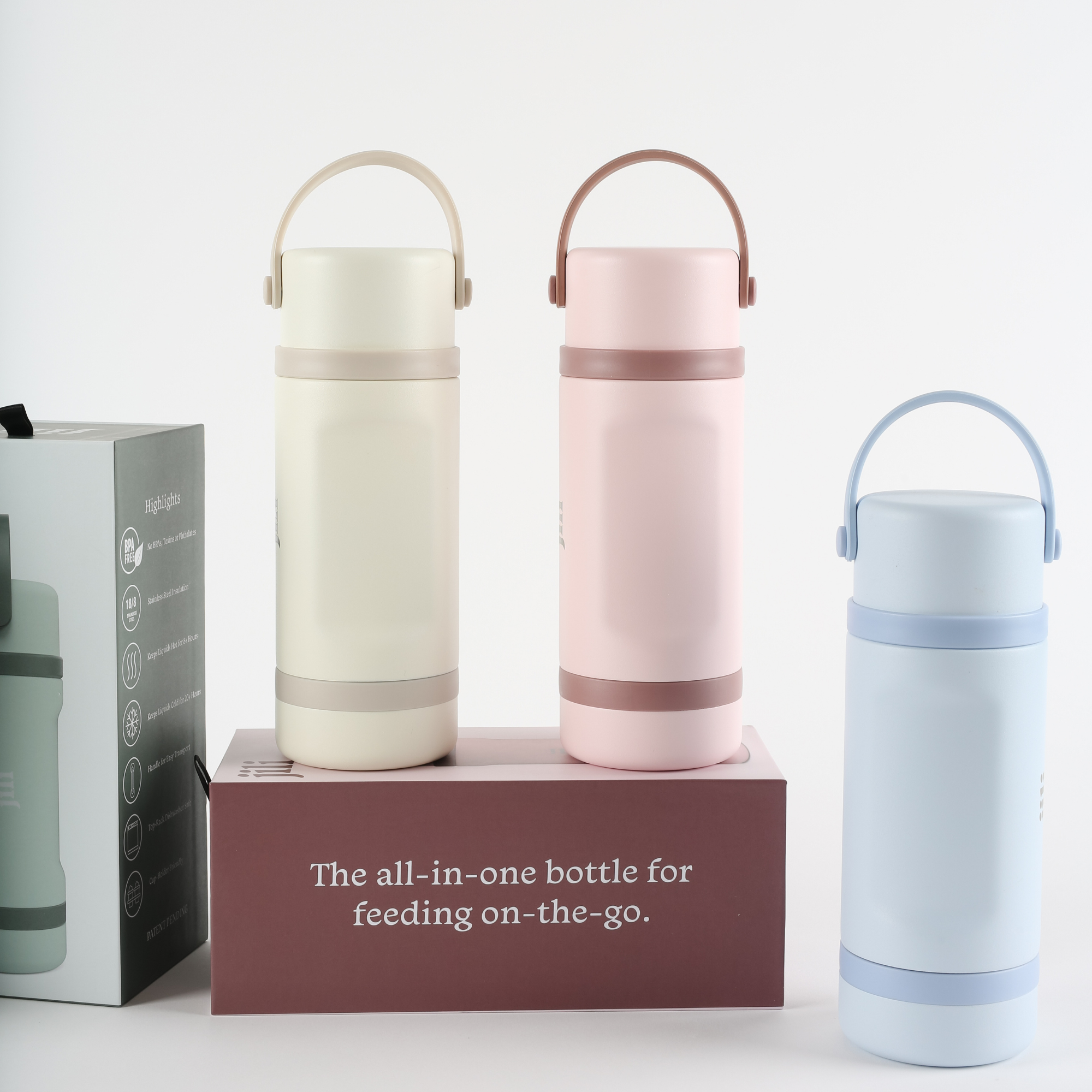 Jili Bottle All in one Baby Bottle Dual Pack - Almond and Rose