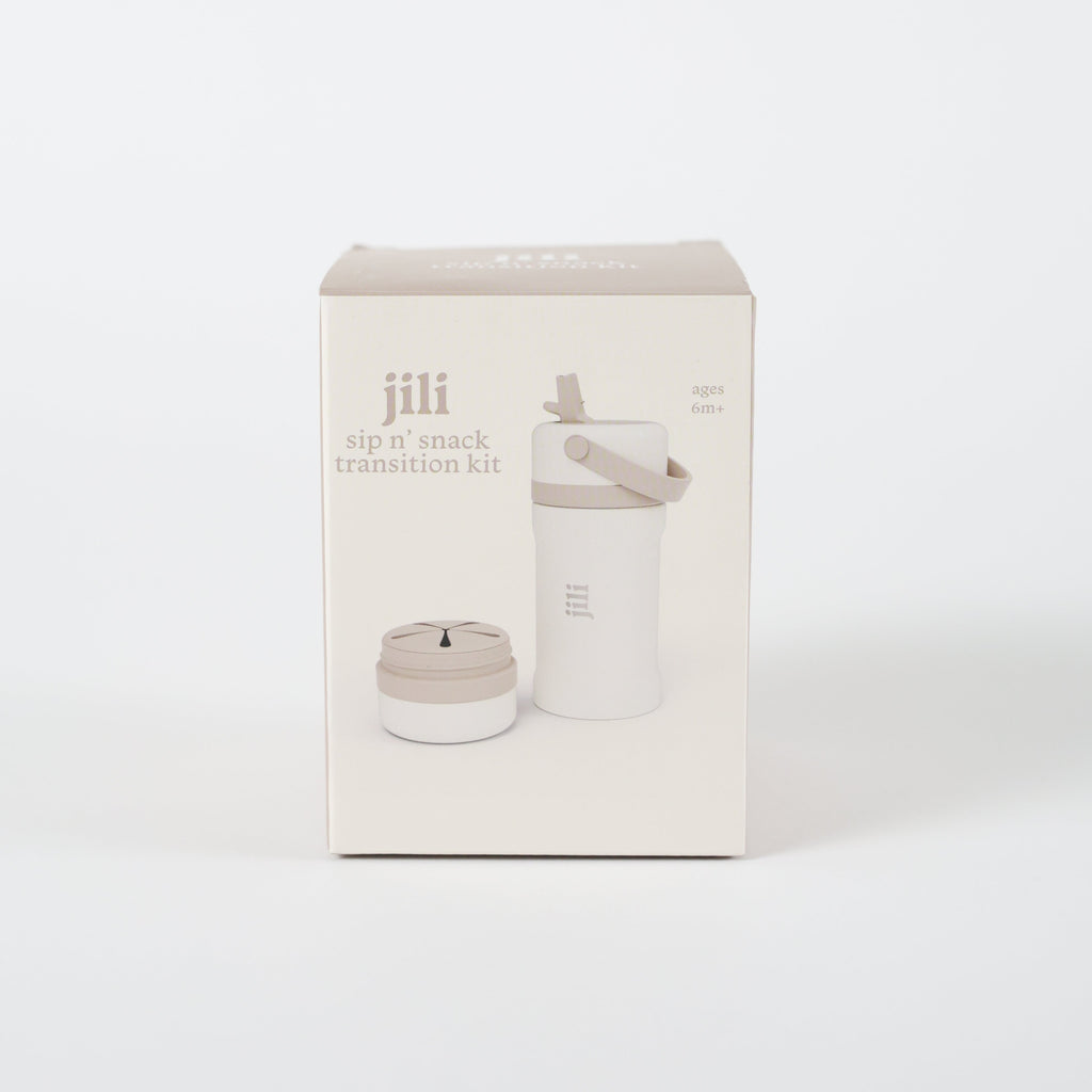 Jili Sip N' Snack Transition Kit - Almond
