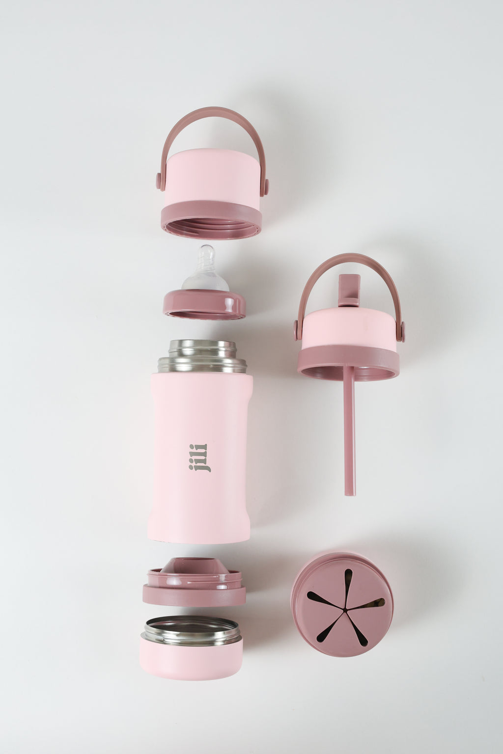 Jili Sip N' Snack Transition Kit - Rose