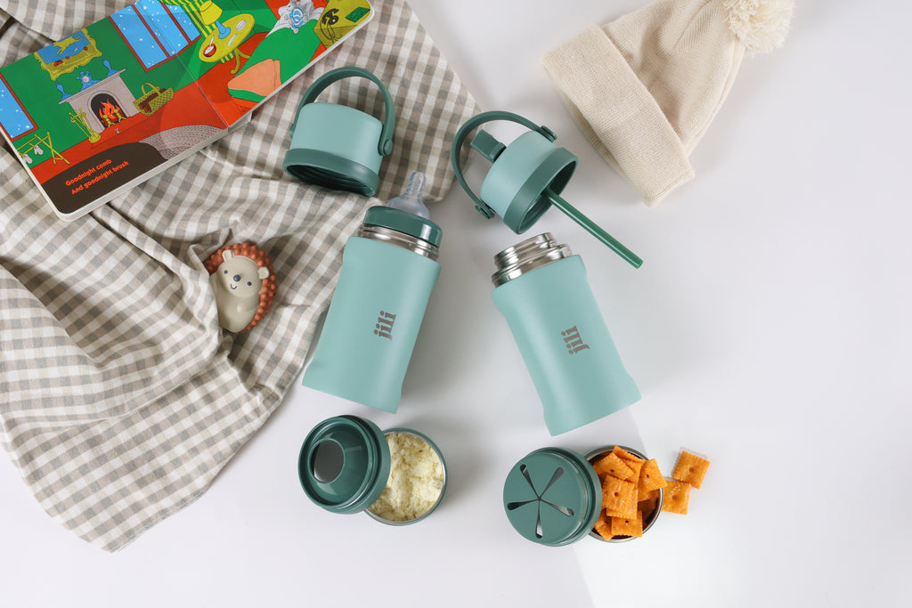 Jili Sip N' Snack Transition Kit - Sage