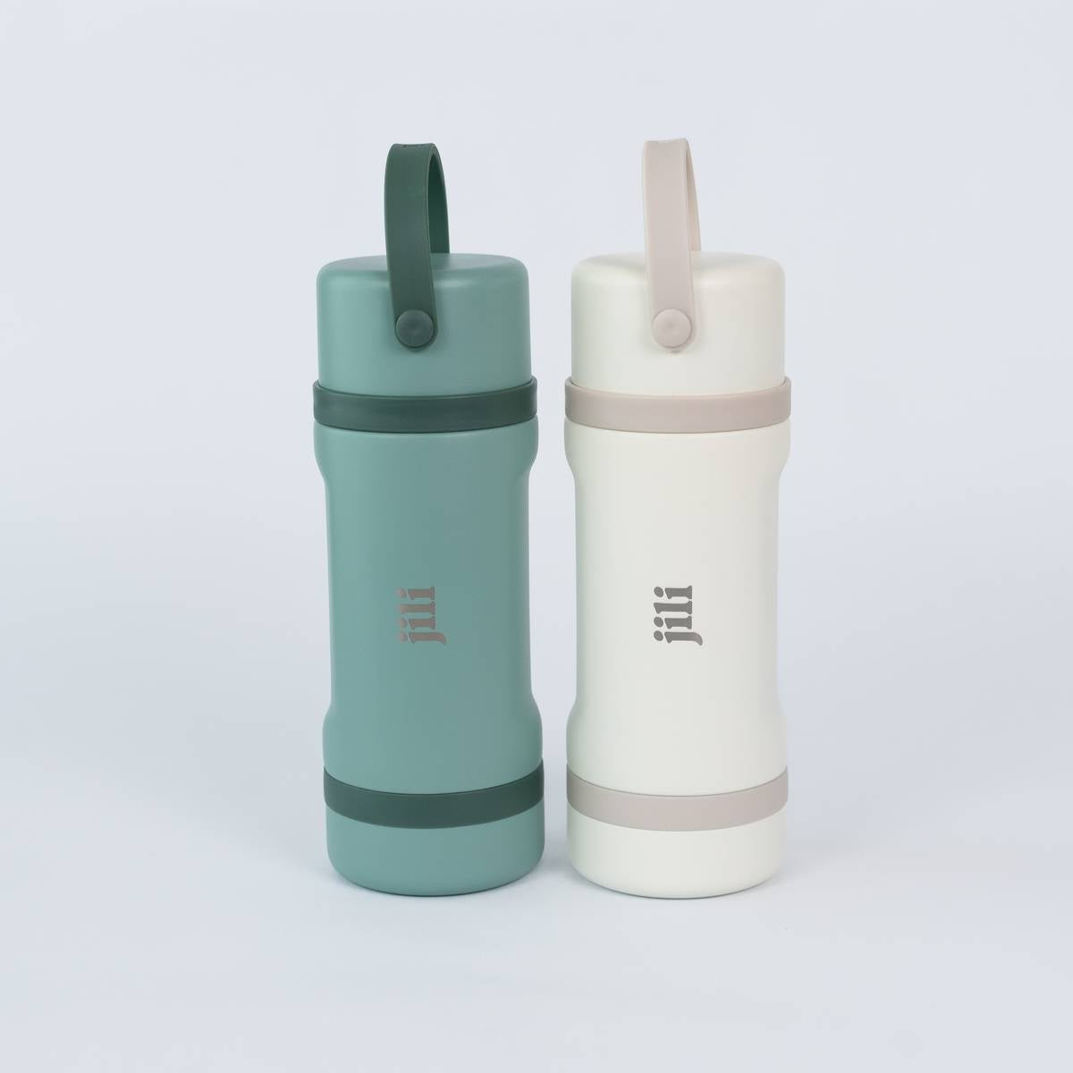 Jili Bottle All in one Baby Bottle Dual Pack - Almond and Sage