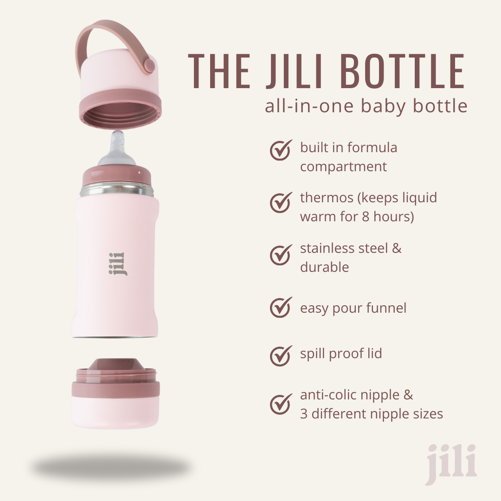 Jili Bottle All in one Baby Bottle Dual Pack - Almond and Rose