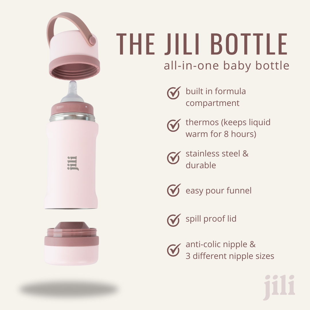 Jili Bottle All in one Baby Bottle Dual Pack - Almond and Rose